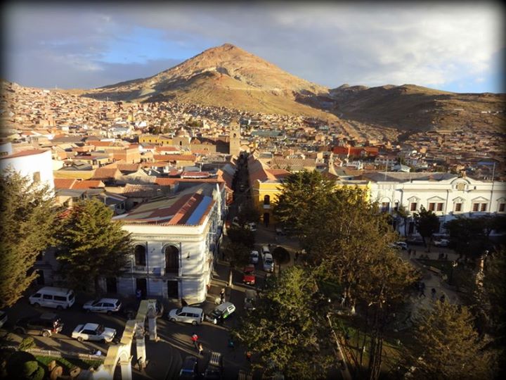 Cerro Rico and the town of Potosí